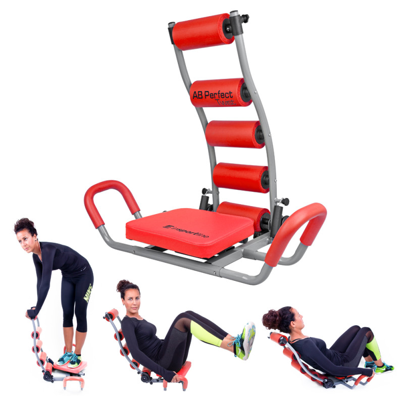 Діп-станція inSPORTline AB Perfect Twist, червона