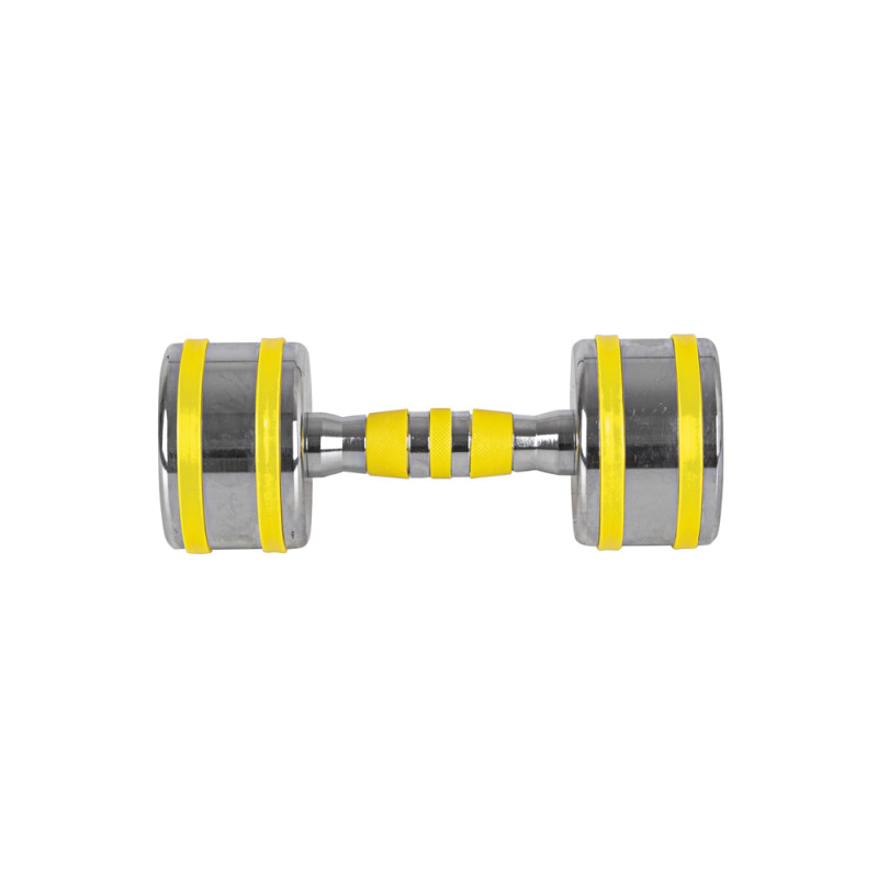 Гантель хромована inSPORTline Yellsteel 9 кг