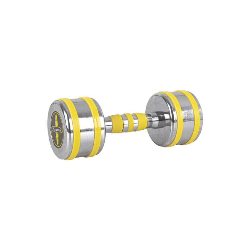 Гантель хромована inSPORTline Yellsteel 8 кг