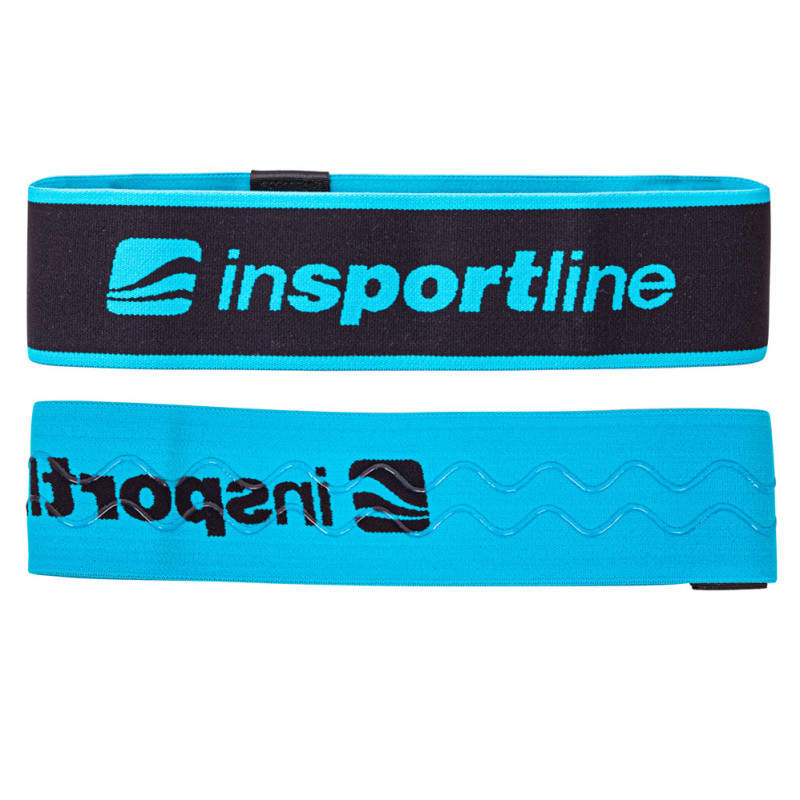 Стрічка-еспандер для вправ inSPORTline Hiplop M чорно-синя