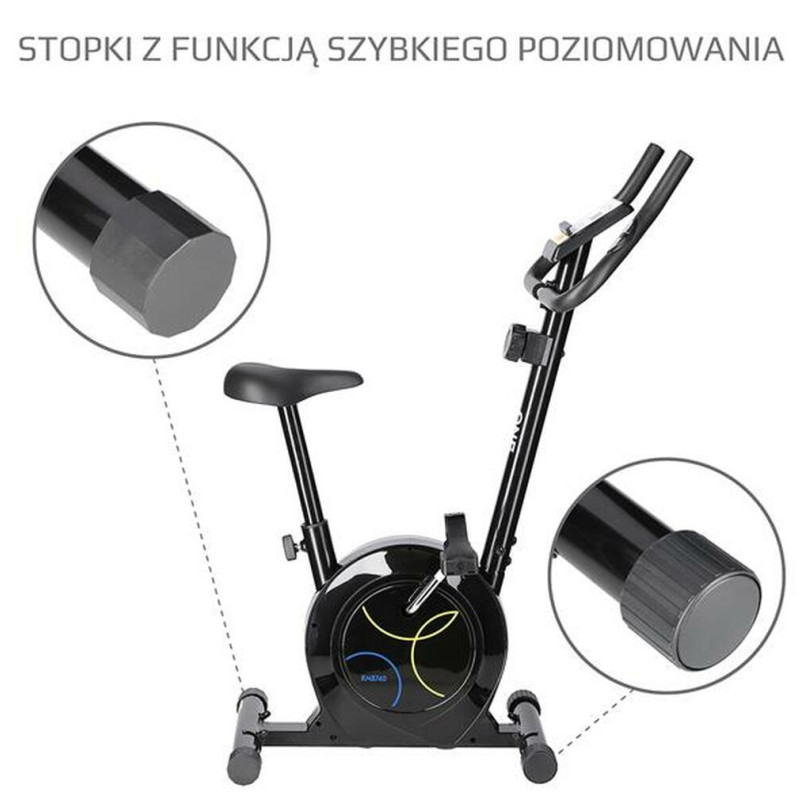 Велотренажер магнітний ONE FITNESS RM8740 чорний