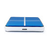 Килимок надувний inSPORTline Aircase 200x140 см, біло-синій
