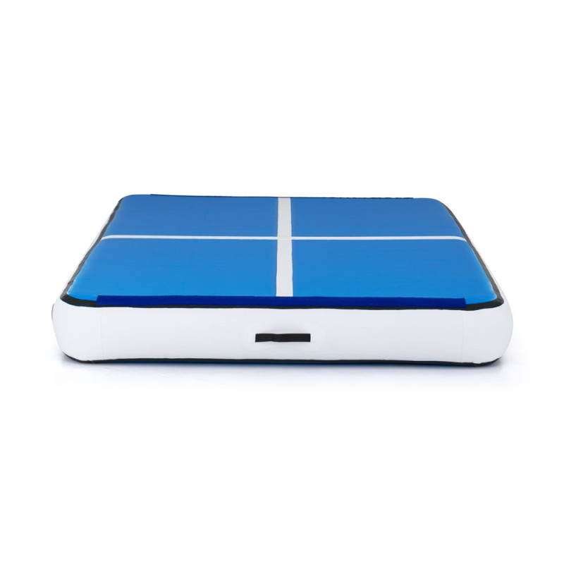 Килимок надувний inSPORTline Aircase 200x140 см, біло-синій