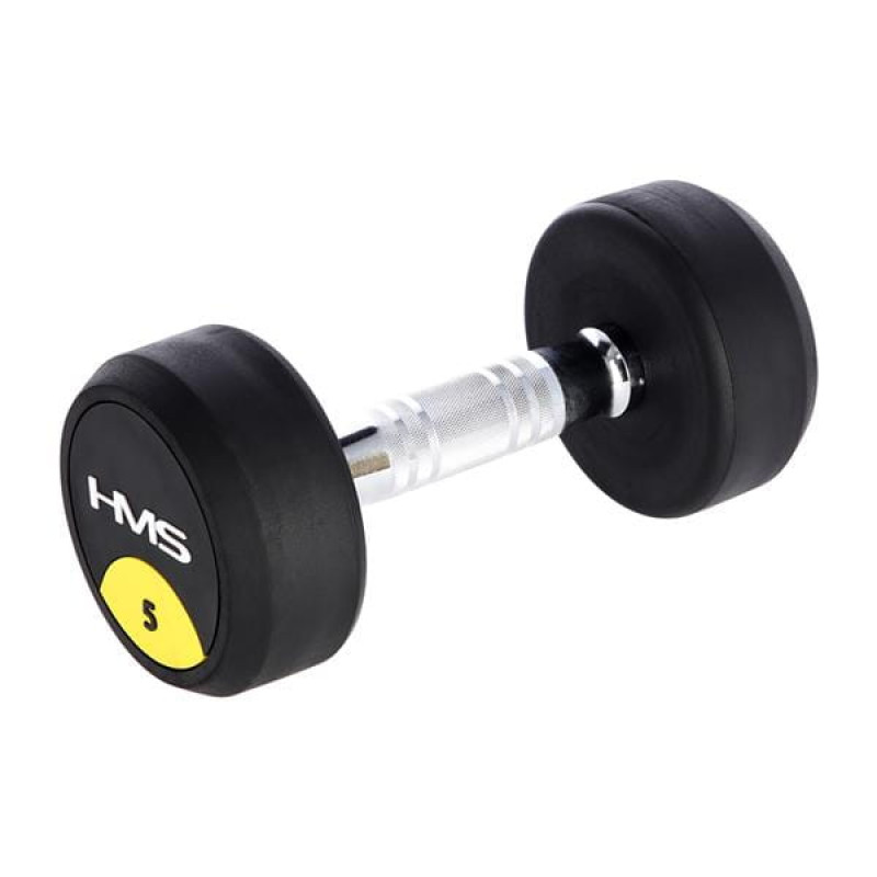 Гантель прогумована HMS HG PRO, 5 кг