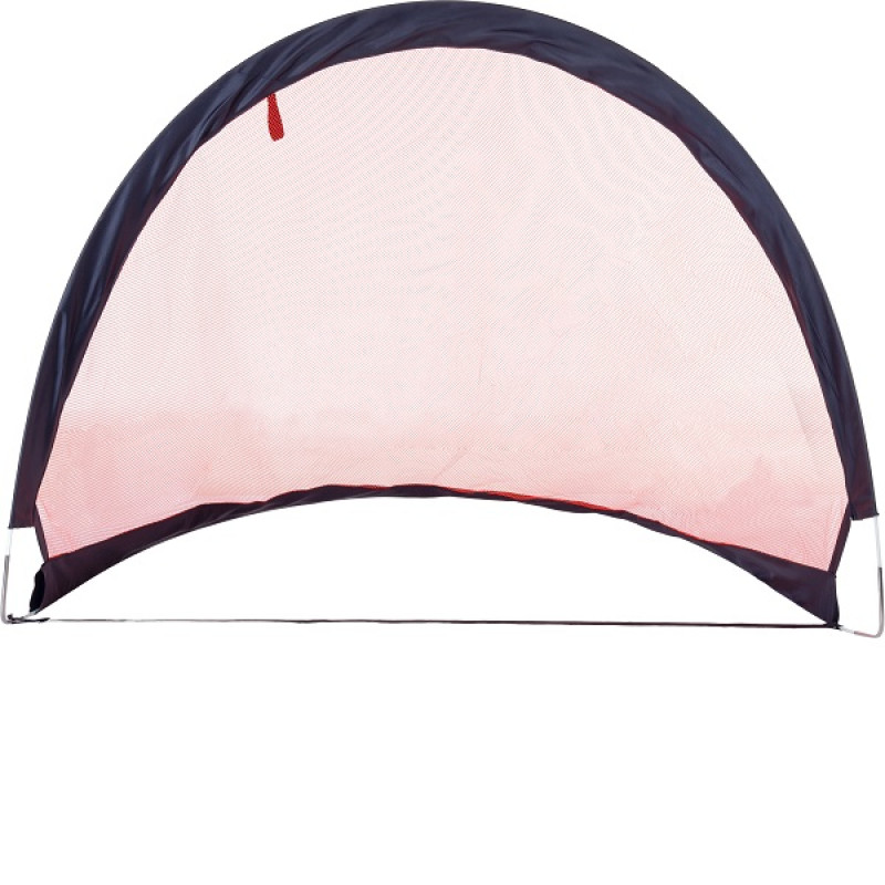 Ворота футбольні Pure2Improve POP-UP 120 x 86 см, чорно-червоні