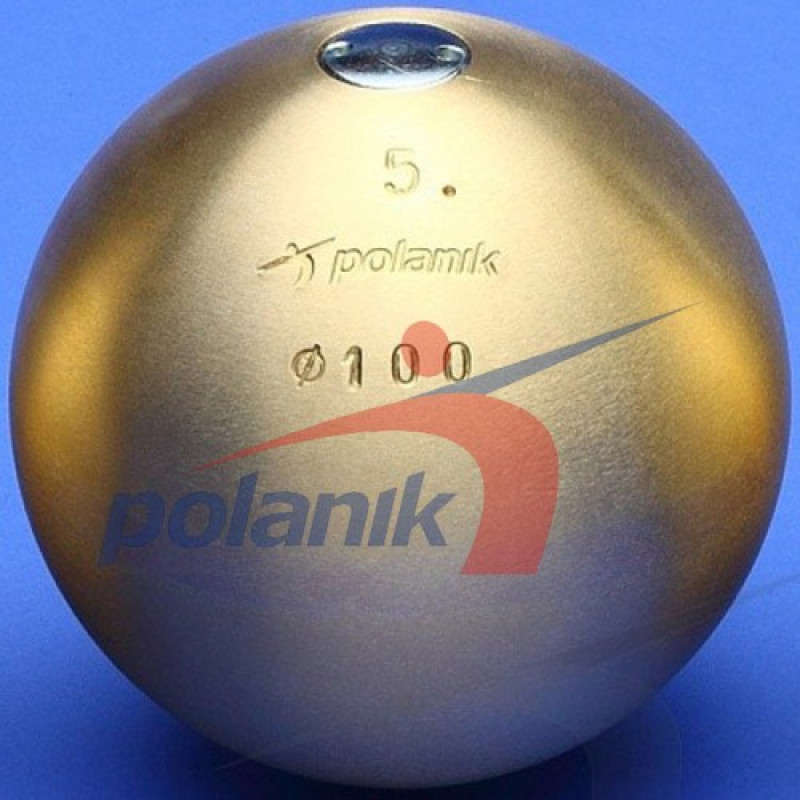 М'яч латунний змагальний Polanik 5 кг, діам. 100 мм