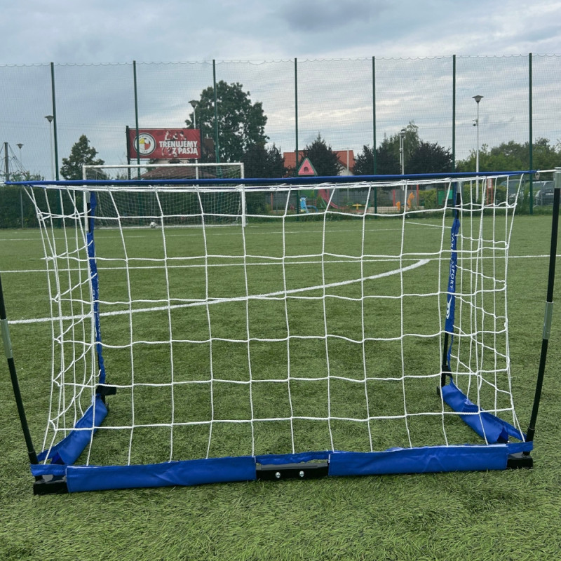 Ворота футбольні YakimaSport MINI UNI 120 х 80 см, синьо-білі