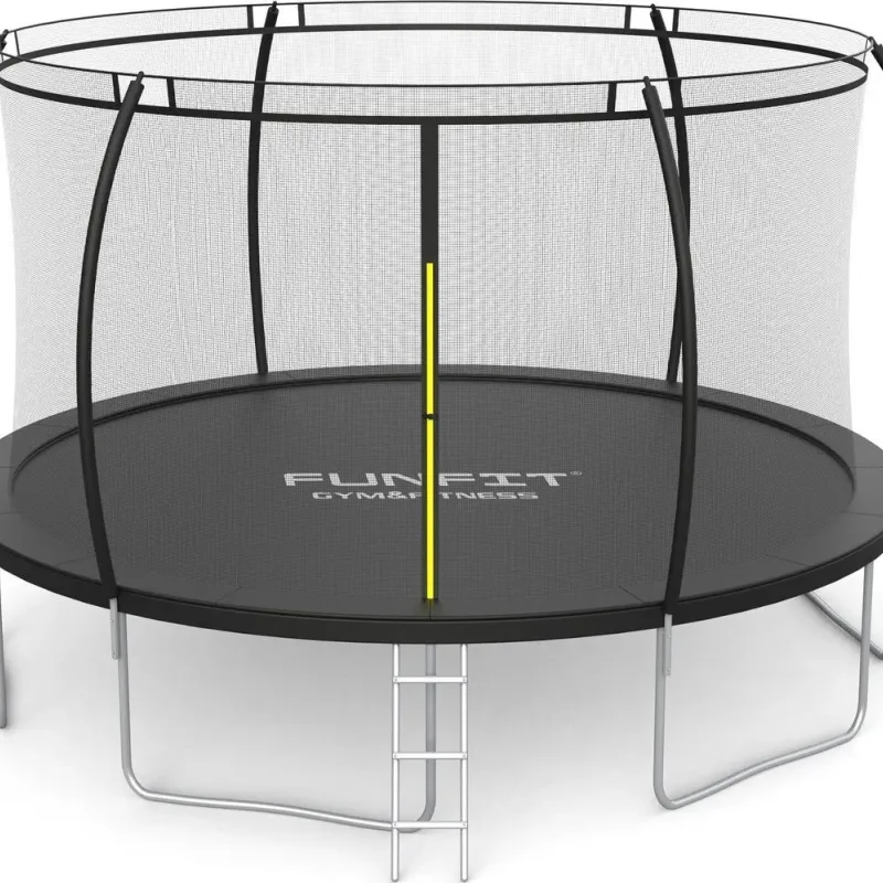 Батут  Funfit 3124 з внутрішньою сіткою 15 футів 465 см чорний