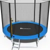 Батут Funfit 841 з зовнішньою сіткою 8,5 футів 252 см синій Батут Funfit 841 з зовнішньою сіткою 8,5 футів 252 см синій