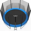Батут Funfit 845 з зовнішньою сіткою 12,5 футів 374 см синій