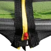 Батут Gymrex GR-TR03 з зовнішньою сіткою 8 футів 244 см чорно-зелений
