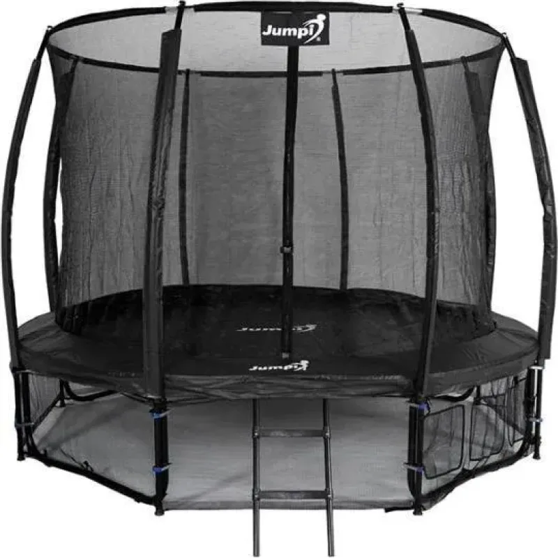 Батут Jumpi Maxy Comfort Plus з внутрішньою сіткою 10 футів 312 см чорний