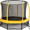 Батут Jumpi Maxy Comfort Plus з внутрішньою сіткою 12,5 футів 374 см жовтий