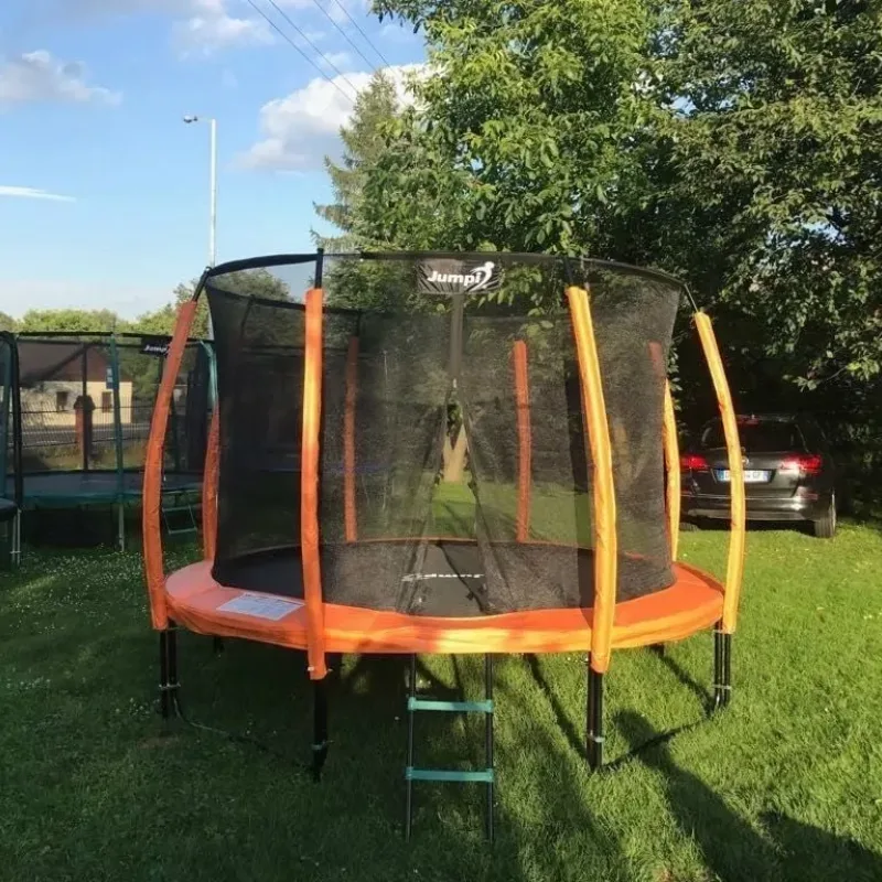 Батут Jumpi Maxy Comfort Plus з внутрішньою сіткою 12,5 футів 374 см помаранчевий Батут Jumpi Maxy Comfort Plus з внутрішньою сіткою 12,5 футів 374 см помаранчевий