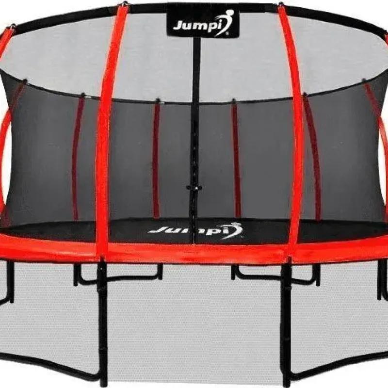 Батут Jumpi Maxy Comfort Plus з внутрішньою сіткою 14,5 футів 435 см червоний