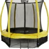 Батут Jumpi Maxy Comfort Plus з внутрішньою сіткою 8,5 футів 252 см жовтий