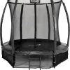 Батут Jumpi Maxy Comfort Plus з внутрішньою сіткою 8,5 футів 252 см чорний