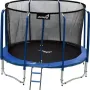Батут Jumpi Maxy Comfort з внутрішньою сіткою 312 см синій