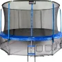 Батут Jumpi Maxy Comfort з внутрішньою сіткою 435 см синій
