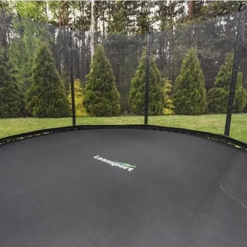 Батут Lean Sport Pro з внутрішньою сіткою 10 футів 305 см чорний
