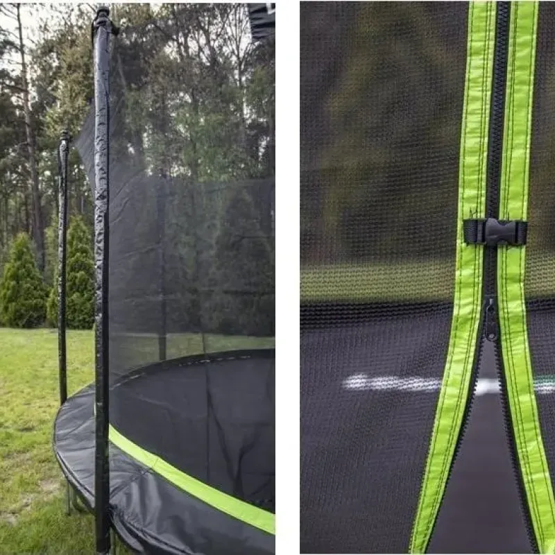 Батут Lean Sport Pro з внутрішньою сіткою 10 футів 305 см чорний
