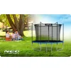 Батут Neo-Sport NS-06W241 з зовнішньою сіткою 6 футів 183 см чорно-синій