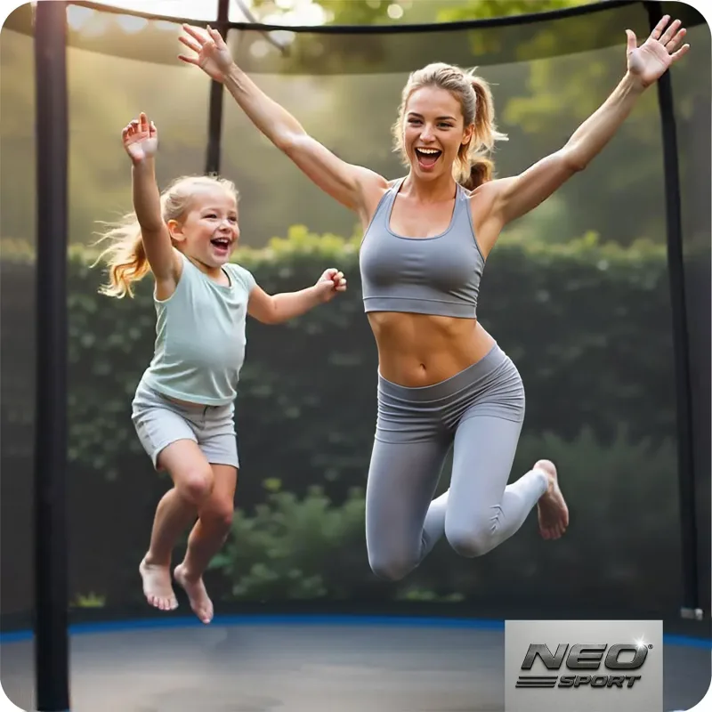 Батут Neo-Sport NS-06Z221 з зовнішньою сіткою 6 футів 183 см чорно-синій Батут Neo-Sport NS-06Z221 з зовнішньою сіткою 6 футів 183 см чорно-синій