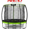 Батут Neo-Sport NS-08C221 з внутрішньою сіткою 8 футів 252 см чорно-зелений Батут Neo-Sport NS-08C221 з внутрішньою сіткою 8 футів 252 см чорно-зелений
