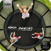 Батут Neo-Sport NS-13Z221 з зовнішньою сіткою 13 футів 404 см, чорно-синя