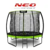 Батут Neo-Sport з внутрішньою сіткою 10 футів 312 см чорно-зелений