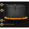 Батут Neo-Sport з внутрішньою сіткою 12 футів 374 см чорно-помаранчевий Батут Neo-Sport з внутрішньою сіткою 12 футів 374 см чорно-помаранчевий