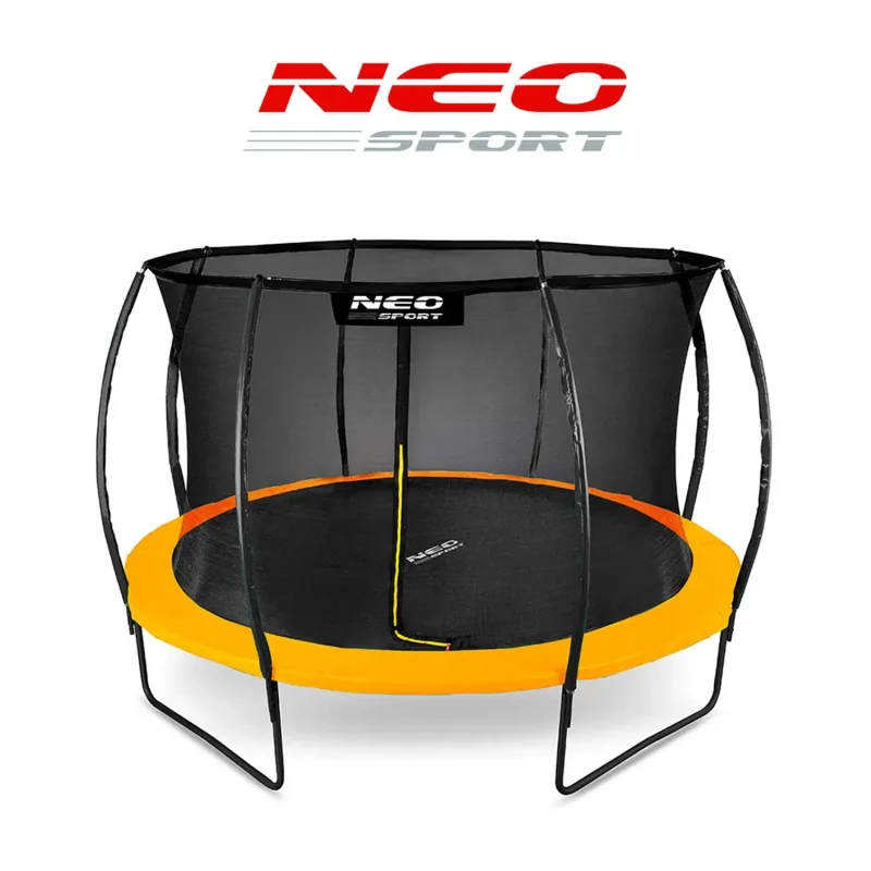 Батут Neo-Sport з внутрішньою сіткою 12 футів 374 см чорно-помаранчевий Батут Neo-Sport з внутрішньою сіткою 12 футів 374 см чорно-помаранчевий
