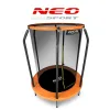 Батут Neo-Sport з внутрішньою сіткою 5 футів 152 см чорно-помаранчевий Батут Neo-Sport з внутрішньою сіткою 5 футів 152 см чорно-помаранчевий