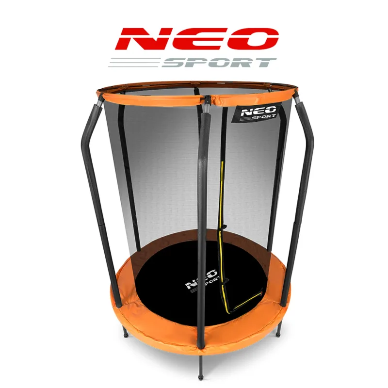 Батут Neo-Sport з внутрішньою сіткою 5 футів 152 см чорно-помаранчевий Батут Neo-Sport з внутрішньою сіткою 5 футів 152 см чорно-помаранчевий