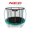 Батут Neo-Sport з внутрішньою сіткою 8 футів 252 см зелений