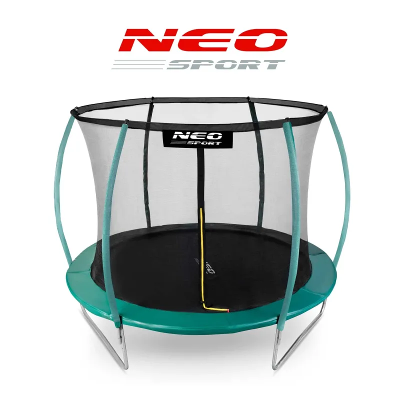 Батут Neo-Sport з внутрішньою сіткою 8,5 футів 252 см зелений Батут Neo-Sport з внутрішньою сіткою 8,5 футів 252 см зелений