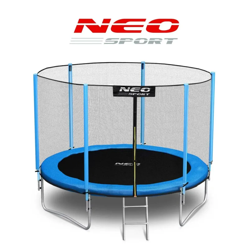 Батут Neo-Sport з зовнішньою сіткою 10 футів 312 см блакитний Батут Neo-Sport з зовнішньою сіткою 10 футів 312 см блакитний
