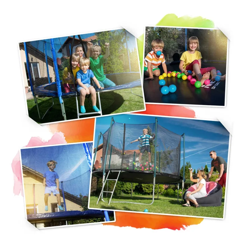 Батут Neo-Sport з зовнішньою сіткою 4,5 футів 140 см зелений Батут Neo-Sport з зовнішньою сіткою 4,5 футів 140 см зелений
