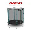 Батут Neo-Sport з зовнішньою сіткою 4,5 футів 140 см зелений Батут Neo-Sport з зовнішньою сіткою 4,5 футів 140 см зелений