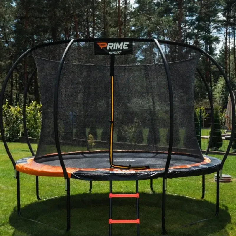 Батут PRIME SPORT INSIDE TITANPRO з внутрішньою сіткою 10 футів оранжевий