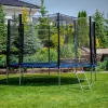 Батут THUNDER OUTSIDE PRO з зовнішньою сіткою 8 футів 244 см чорно-блакитний Батут THUNDER OUTSIDE PRO з зовнішньою сіткою 8 футів 244 см чорно-блакитний