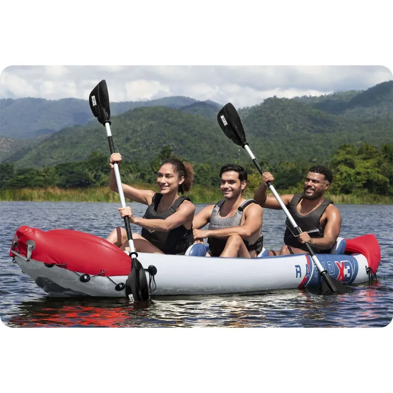 Каяк надувний Bestway 65132 Hydro-Force Rapid X3 381 х 100 см Каяк надувний Bestway 65132 Hydro-Force Rapid X3 381 х 100 см