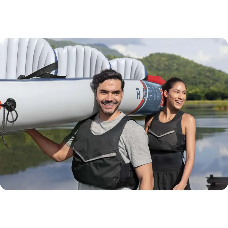 Каяк надувний Bestway 65132 Hydro-Force Rapid X3 381 х 100 см Каяк надувний Bestway 65132 Hydro-Force Rapid X3 381 х 100 см