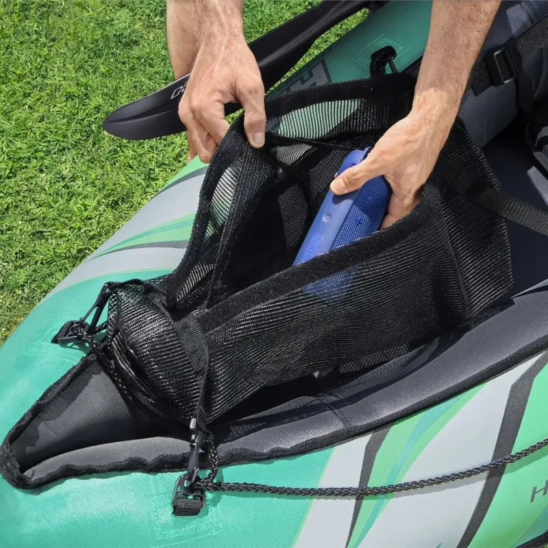 Каяк надувний Bestway Hydro-Force Ventura X2 330 х 86 см, чорно-м'ятний