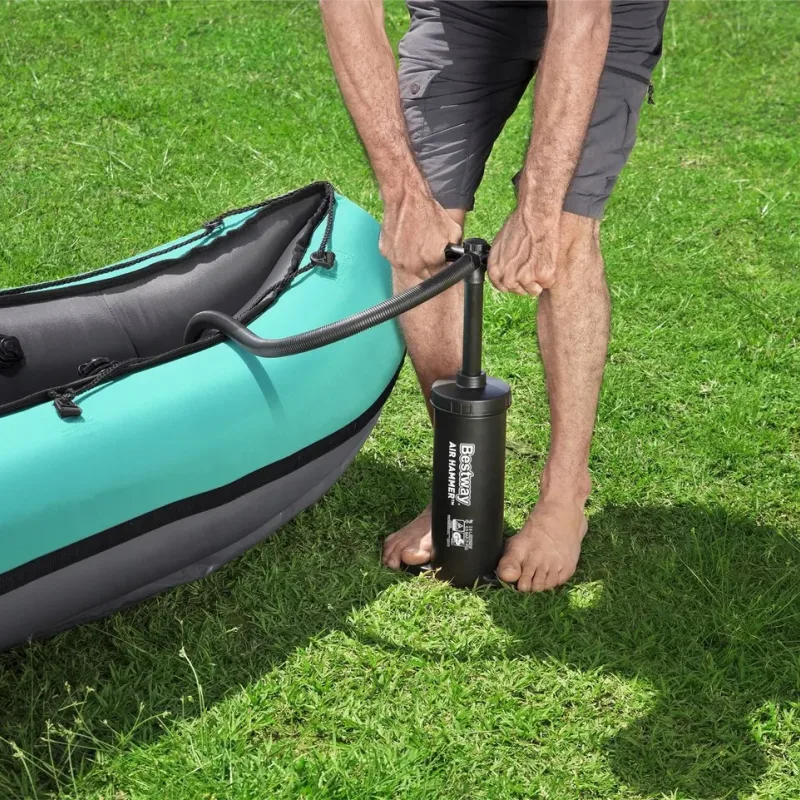 Каяк надувний Bestway Hydro-Force Ventura X2 330 х 86 см, чорно-м'ятний