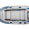 Човен надувний Intex Excursion 4 315 x 165 x 43 см, сіро-синій Човен надувний Intex Excursion 4 315 x 165 x 43 см, сіро-синій