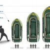 Човен надувний Intex Seahawk 4 351 x 145 x 48 см, зелений Човен надувний Intex Seahawk 4 351 x 145 x 48 см, зелений