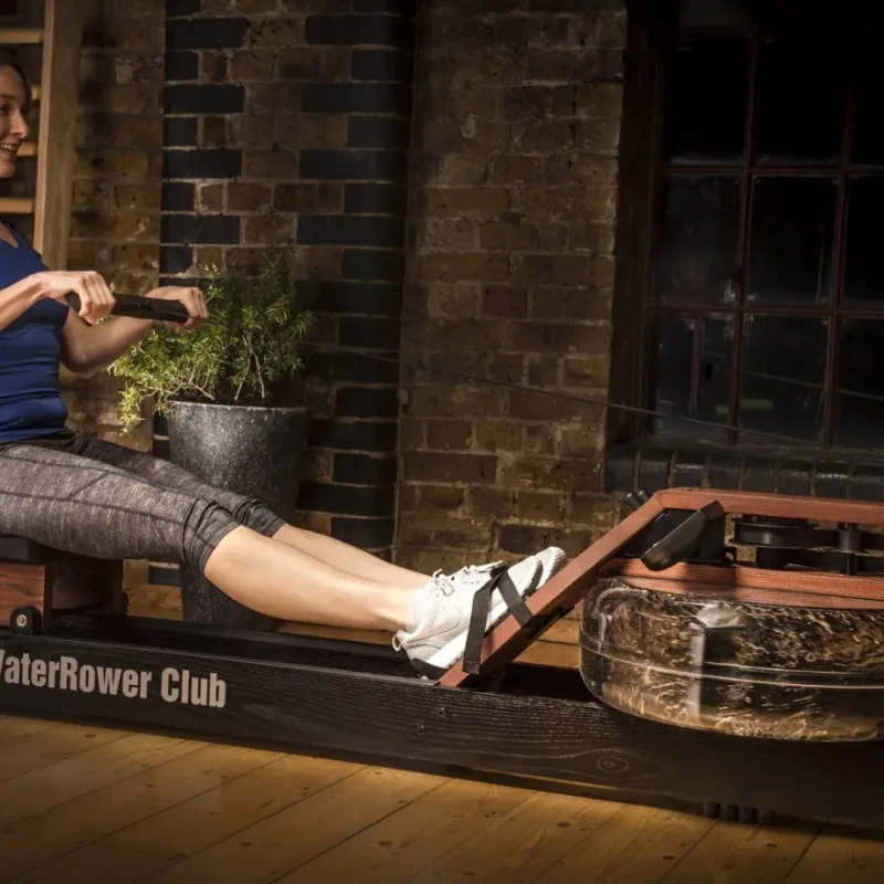 Веслувальний тренажер водний WaterRower Club S4 Ash чорний