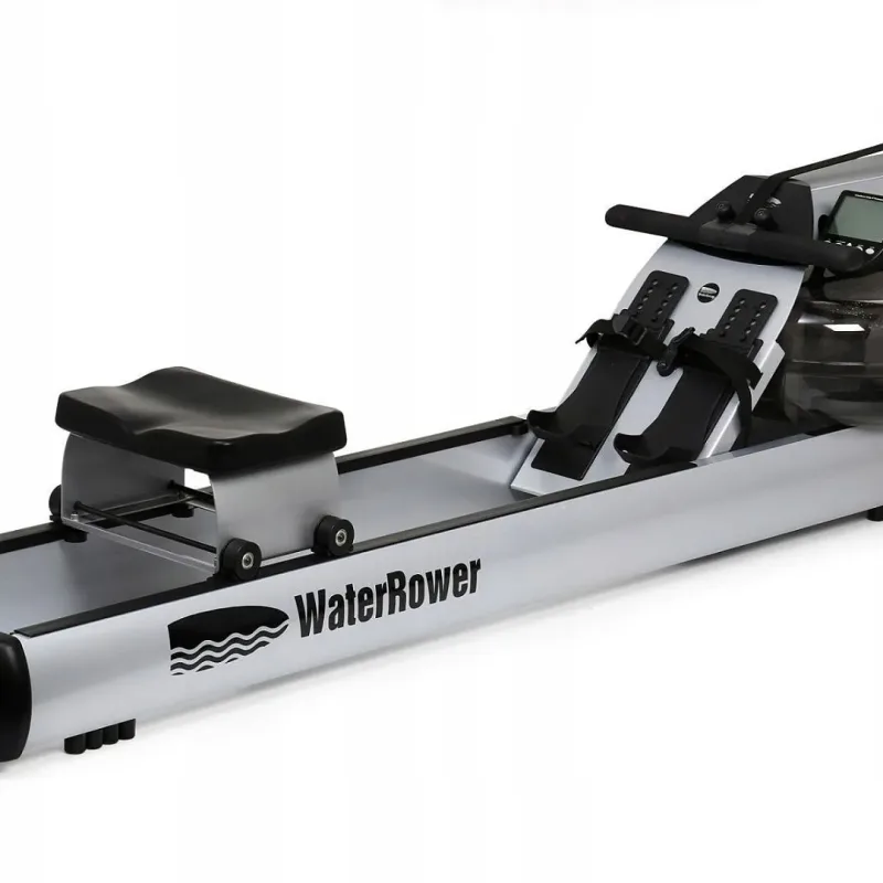 Веслувальний тренажер водний WaterRower M1 LoRise S4 Aluminum сірий