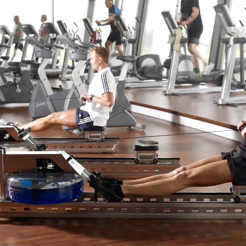 Веслувальний тренажер водний WaterRower S1 LoRise S4 Steel сірий